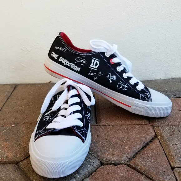 and one tennis shoes